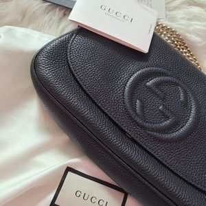 100% authentic Gucci soho gg chain purse